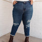 Judy Blue Mid-Rise Thermal Boyfriend Jeans