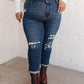 Judy Blue Mid-Rise Thermal Boyfriend Jeans