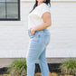 Judy Blue Mid-rise Destroyed Hem Boyfriend Jeans