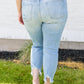 Judy Blue Mid-rise Destroyed Hem Boyfriend Jeans