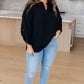 Midnight In Manhattan V-Neck Blouse