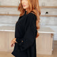 Midnight In Manhattan V-Neck Blouse