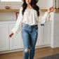 Judy Blue Midrise Destructed Hem Slim Fit