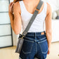 Millie Mini Nylon Crossbody Bag in Grey