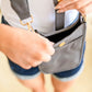 Millie Mini Nylon Crossbody Bag in Grey