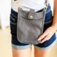 Millie Mini Nylon Crossbody Bag in Grey