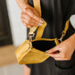 Millie Mini Nylon Crossbody Bag in Mustard
