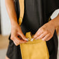 Millie Mini Nylon Crossbody Bag in Mustard