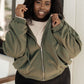Miss You More Zip Up Sweatshirt