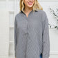 Mixed Houndstooth Button Up Top