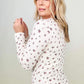 Total Brami Ditsy Floral Henley Long Sleeve Top - 2 Colors
