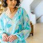 Modern Art V-Neck Blouse