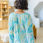 Modern Art V-Neck Blouse