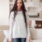 Modern Scene Cowl Neck Sweater In Grey