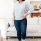 Modern Scene Cowl Neck Sweater In Grey
