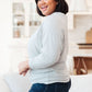 Modern Scene Cowl Neck Sweater In Grey
