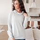 Modern Scene Cowl Neck Sweater In Grey