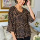 Molly Animal Print Dolman Sleeve Blouse