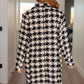 Monochromatic Moment Plaid Coat