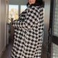 Monochromatic Moment Plaid Coat