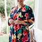 Moonlit Garden Floral Midi Dress
