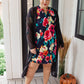 Moonlit Garden Floral Midi Dress