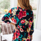 Moonlit Garden Floral Midi Dress