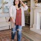 Never Not Loving V-Neck Cami in Brick