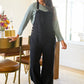 More Than Friends Corduroy Jumpsuit In Black