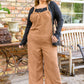 More Than Friends Corduroy Jumpsuit In Camel