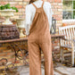 More Than Friends Corduroy Jumpsuit In Camel