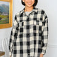 Morning Rain Woven Top In Black & White