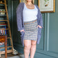 Mountain Mornings Cardigan In Charcoal