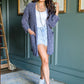 Mountain Mornings Cardigan In Charcoal