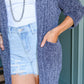 Mountain Mornings Cardigan In Charcoal