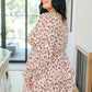 Move With Grace Floral Square Neck Mini Dress