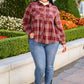 Music In Me Plaid Button Up In Burgundy