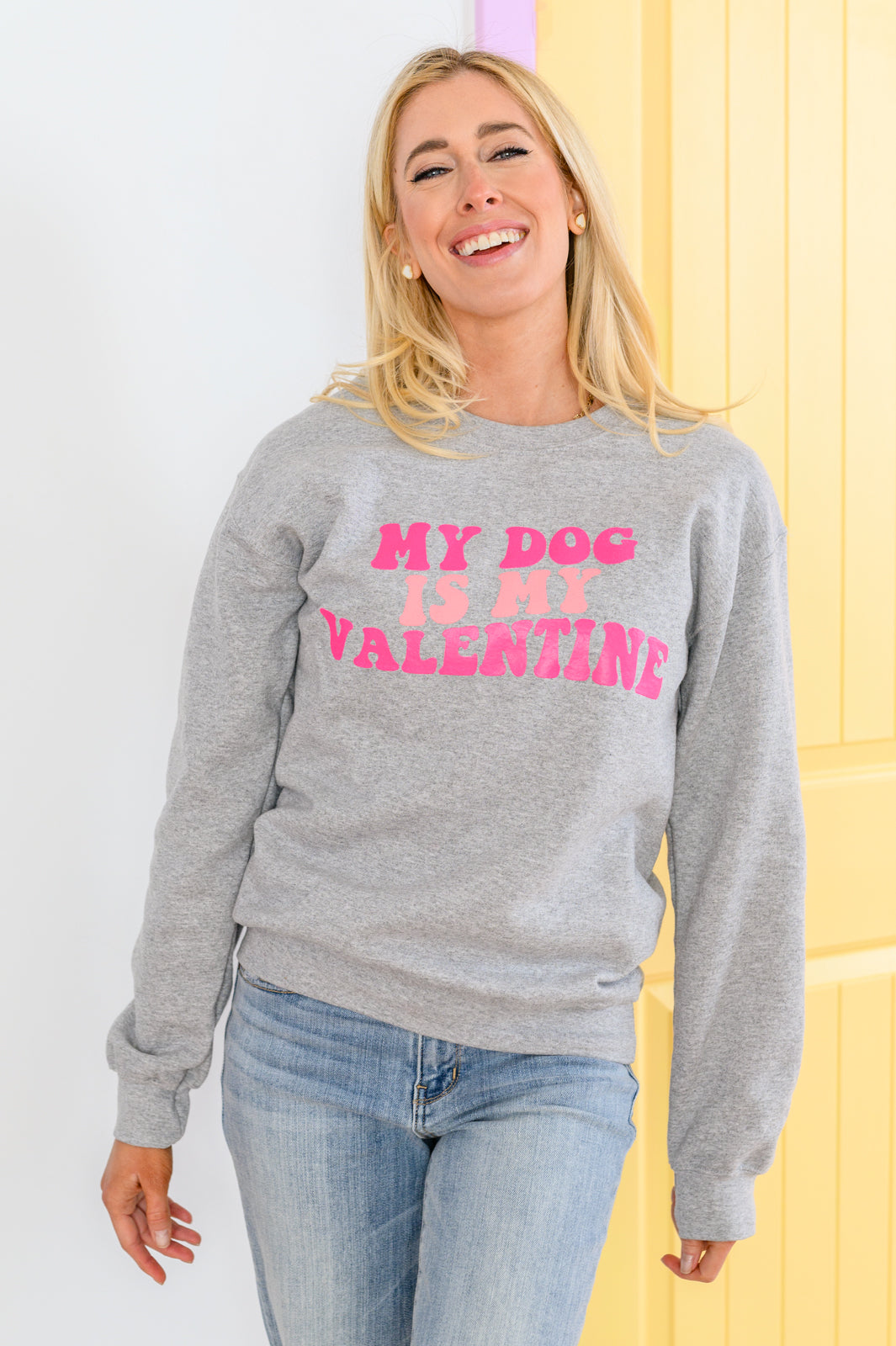 My Dog Is My Valentine Sweatshirt