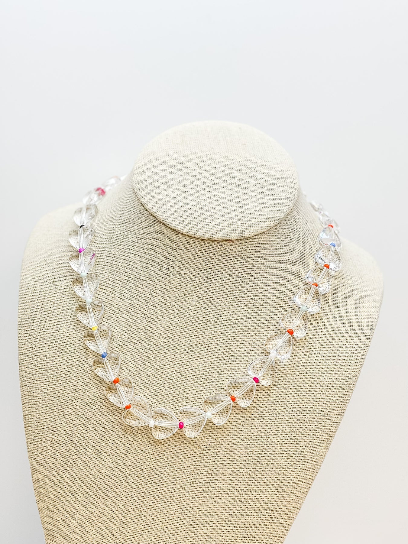PREORDER: Clear Heart Chunky Necklace