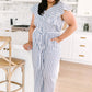Nautical & Nice Striped Jumpsuit