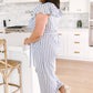 Nautical & Nice Striped Jumpsuit