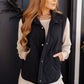 Neither Here Nor There Puffer Vest in Black