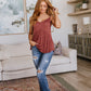 Never Not Loving V-Neck Cami in Brick