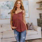 Never Not Loving V-Neck Cami in Brick