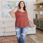 Never Not Loving V-Neck Cami in Brick
