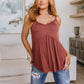 Never Not Loving V-Neck Cami in Brick