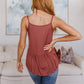 Never Not Loving V-Neck Cami in Brick