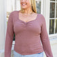 New Connection Long Sleeve Ribbed Top