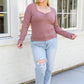 New Connection Long Sleeve Ribbed Top