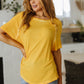 New Edition Mineral Wash T Shirt Yellow